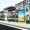 Bus Stop Shelter /Outdoor furniture bus stop shelter/Solar bus stop shelter