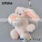 popular soft plush animal rabbit bunny custom keychain keyring