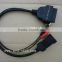 OBD2 16Pin Adapter Cable for Fiat 3 Pin Alfa Lancia