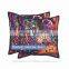 Indian Pillow Case Kantha work Black Paisley Cushion Cover