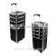 hairdresser trolley case,rolling suitcase,pilot makeup aluminum trolley case JH519