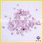 China factory wholesale pink flat back non hotfix rhinestone with silver foil back