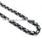 Mechanic Style Silver Black Stainless Steel Mens Necklace Chain