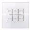 3 gans 3 ways glass panel touch switch ,hotel smart light switch
