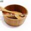reusable salad bowl bamboo serving bowl fruit bowl
