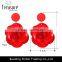 cute earrings flower candy color earrings with low price