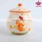 Ceramic sugar container with rooster design