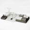 wooden pu leather counter jewelry set jewelry display set