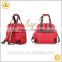 Wholesale multifunctional fashion design red color polyester baby diaper bags 2015