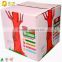 Recyclable full color glossy surface cardboard packaging box