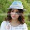 Ladies Small Straw Hats With Sinamay Ornaments For Party / Wedding / Trip
