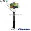 2015 new aluminium alloy cable wired selfie stick with cable take pole for samsung note 3 for iphone