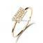Fine jewelry gold ring with little diamonds