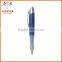 Wholesale Custom Fino Hot Selling Promotional Plunger Action Blue Ink Ballpoint Pen With Rubber Grip