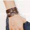 2016 Hot-selling Unisex Punk style Vintage leather Bracelet