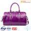 New desgin women genuine leather travel bag with different color