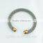 stainless steel wire cuff stretch mesh bangle bracelets