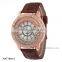 Luxury Women Fashion Leather Band Quicksand Crystal Quartz Watch