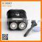 Twin blades electric men shaver portable for travel