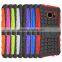 Hot Selling 8 Colors Silicone Armor Hybrid Phone Case Back Cover For S7/S7 Edge Waterproof With Kickstand