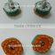 25mm rotary switch with M9*0.75 thread bushing rotary switch with dustproof cover