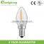 2016 Newest Design LED C7 dimmable Filament Bulb 1 watt led bulb