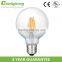 High Lumen Decorative Light Bulbs G125 Globe 2w Led Filament Bulb