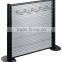 Double Sided Slatwall Display Promotion Magazine, Brochure Display Rack, Aluminum Extrusion Back Panel