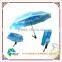 new design rainbow auto 3 folding umbrella with resin ribs