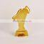 Gold football shoe with figure trophy