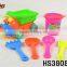 7PCS colorful beach bucket child wholesale toys