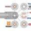 88mm(3-1/2'') HCS Flush Segment oscillating muti tool saw blade for cutting wood