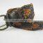 cheap price weave braid PU leather with double prong buckle garment belt