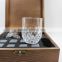 amazon top selling 20*20*20mm reusable food grade grantie whiskey ice cubes in wooden box