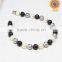 mix white grey black color round faceted south sea shell pearl beads necklace for Chrismas gift