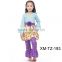 2015 new Pumpkin china wholesale little girls clothing sets Halloween outfit 100% cotton childrens boutique remake clothing sets