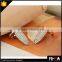 Factory Direct High Quality Micro Pave Full Crystal Finger Nail Ring