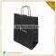 2016 Wholesale High Level Custom Made Black Card Kraft Paper Shopping Bag With Custom Logo