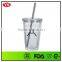double wall plastic starbucks 16oz tumbler with straw