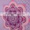 Bohmian Ombre Mandala Lotus Psychedelic Wall Decor Ethnic Indian Tapestry Throw