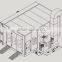 GS-100 cheap price standard model spray booth