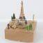 Collectible Wooden Nature Gift Musical Box Paris - Waltz Of The Flowers