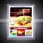 Advertising simple display sign board indoor light sign frameless led light display