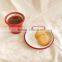 2016 New Design enamel dish dinnerset 14cm enamel mini saucer plate dessert plate
