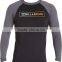 MEN'S REGULAR FIT UV50+ NYLON LYCRA LONG SLEEVE SURFING RASH GUARD/ SPANDEX TOP