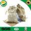 2015 new promotional small 100% cotton jute drawstring bags