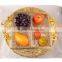 15cm*15cm Hollow Fruit Tray,Gold Plated Basket For Decoration