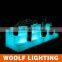led lighted plastic modern wine display racks