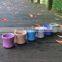 Whosale various colours smail decoration ceramic flower pots with hole for succulent plant