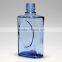 Blue square clear glass bottle of liquor 250ml